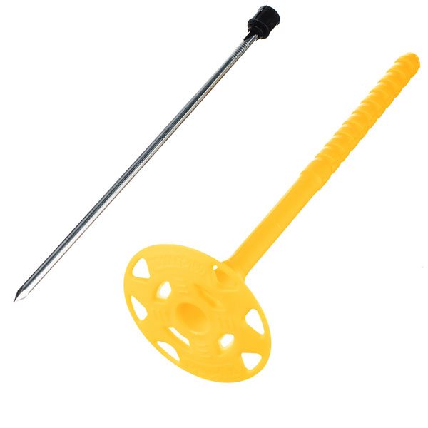 Дюбель для теплоизоляции 10х180 мм металлический гвоздь с термоголовкой 250 шт