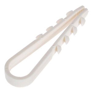 Дюбель-хомут для кабеля 5-10 мм белый 100 шт