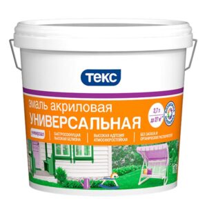 Эмаль Текс Универсал акриловая матовая 2.7 л