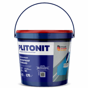 Гидроизоляция полимерная Plitonit WaterProof Standard 4.5 кг