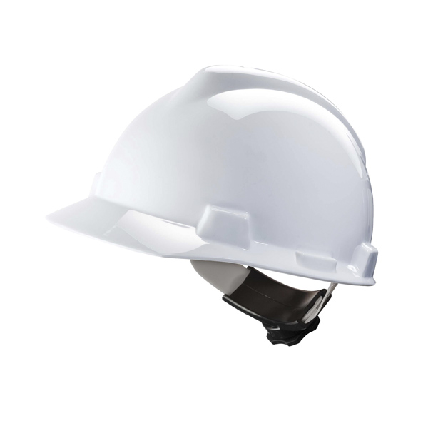 Каска строительная белая