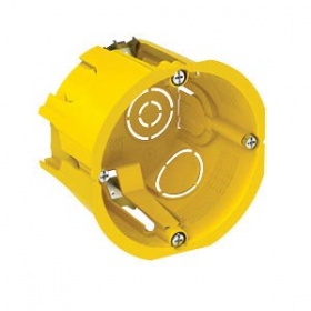 Коробка установочная в гипрок Schneider 68х45 с металлическими лапками