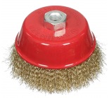Кордщетка-чашка для шлифовальной машины волнистая проволока 65 мм