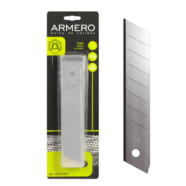 Лезвие сегментное Armero 25 мм 10 шт