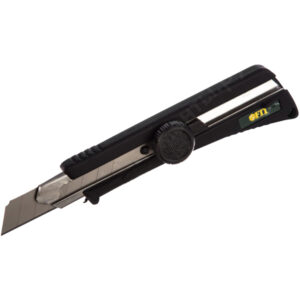 Нож технический FIT Профи 18 мм усиленный с вращающимся прижимом