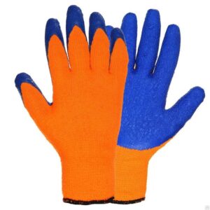 Перчатки утеплённые ICE с латексным покрытием оранжевые
