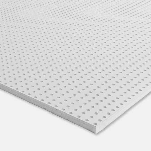 Гипсокартон КНАУФ-Акустика 1998х1188х12.5 мм сплошная перфорация с круглыми отверстиями ПК