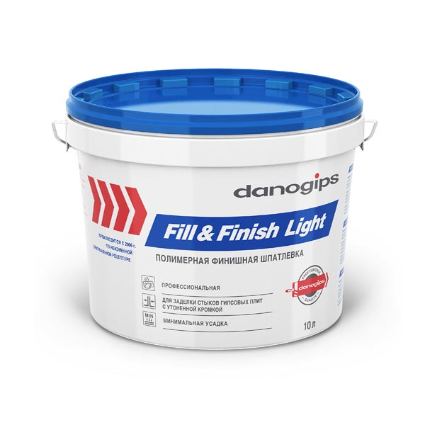 Шпаклевка готовая DANOGIPS Fill&Finish Light 11 кг/10 л