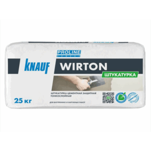 Штукатурка цементная КНАУФ-Виртон фасадная 25 кг