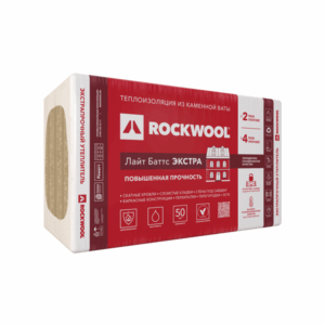 Утеплитель Rockwool Лайт Баттс Экстра 1000х600х100 мм 2.4 м2